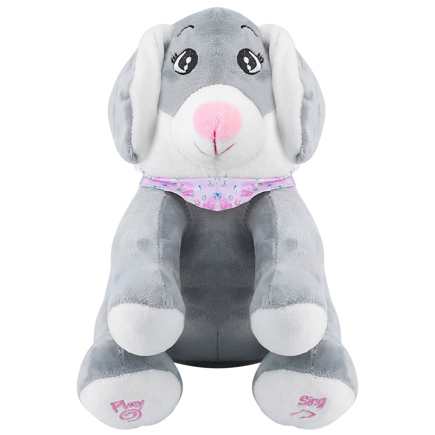 Stuffed Plush Rabbit Doll Toy Animated Talking and Singing Toys & Games - Tophatter Daily Deals