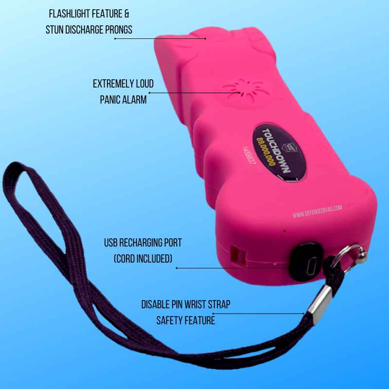 Touchdown 89,000,000 Flashlight Stun Gun Panic Alarm Stun Guns - Tophatter Daily Deals