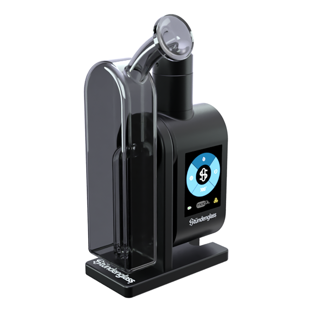 Stündenglass Modül Dok Deluxe Travel Kit Transparent Black Glass Vaporizers - Tophatter Daily Deals