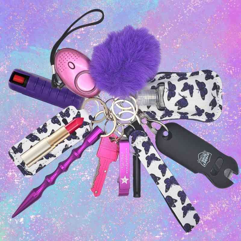 Fight Fobs® Butterfly Self Defense Key Chain Set Self-Defense Keychains - Tophatter Daily Deals