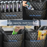Stylish PU Leather Handbag Car-Mounted Storage Bag Automotive - Tophatter Daily Deals