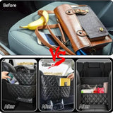 Stylish PU Leather Handbag Car-Mounted Storage Bag Automotive - Tophatter Daily Deals