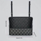 Stylish PU Leather Handbag Car-Mounted Storage Bag Automotive - Tophatter Daily Deals