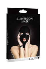 Ouch by Shots Toys - Subversion Mask - Black BDSM - Tophatter Daily Deals