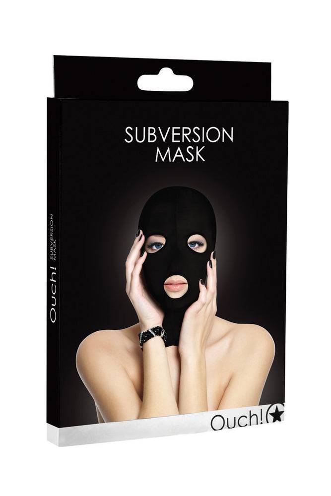 Ouch by Shots Toys - Subversion Mask - Black BDSM - Tophatter Daily Deals