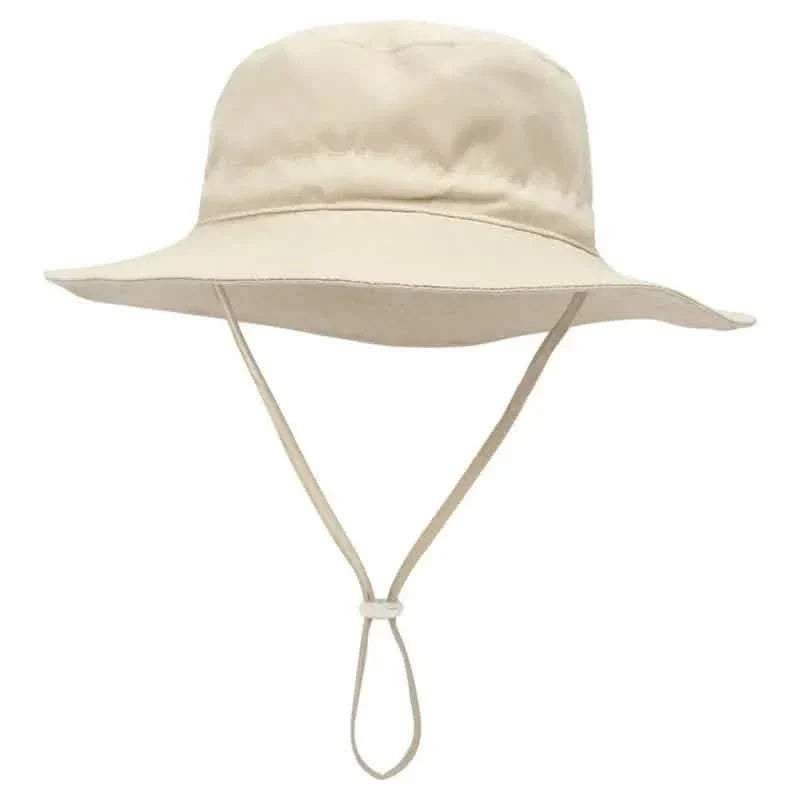 Summer Baby Anti UV Bucket Cap Beige Kids' & Baby Clothing - Tophatter Daily Deals