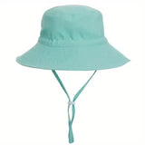 Summer Baby Anti UV Bucket Cap Blue Green Kids' & Baby Clothing - Tophatter Daily Deals