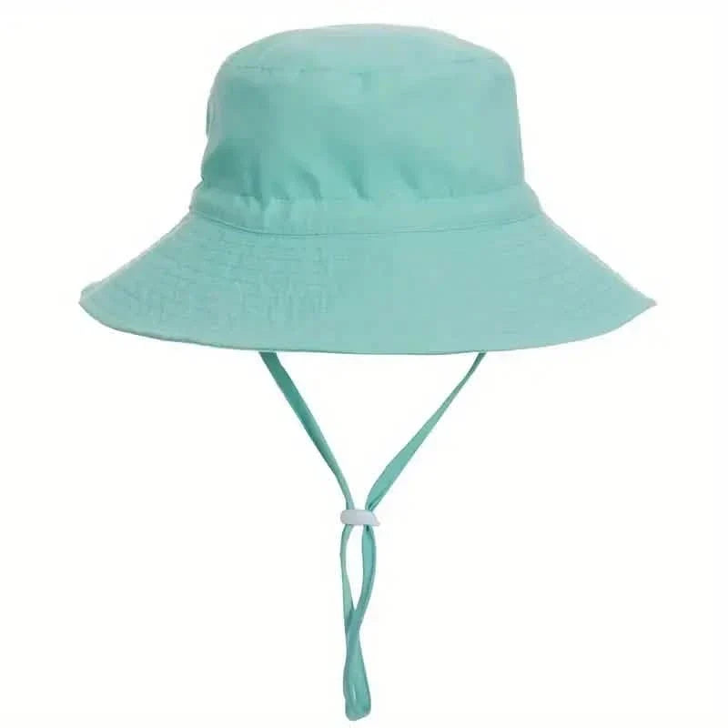 Summer Baby Anti UV Bucket Cap Blue Green Kids' & Baby Clothing - Tophatter Daily Deals