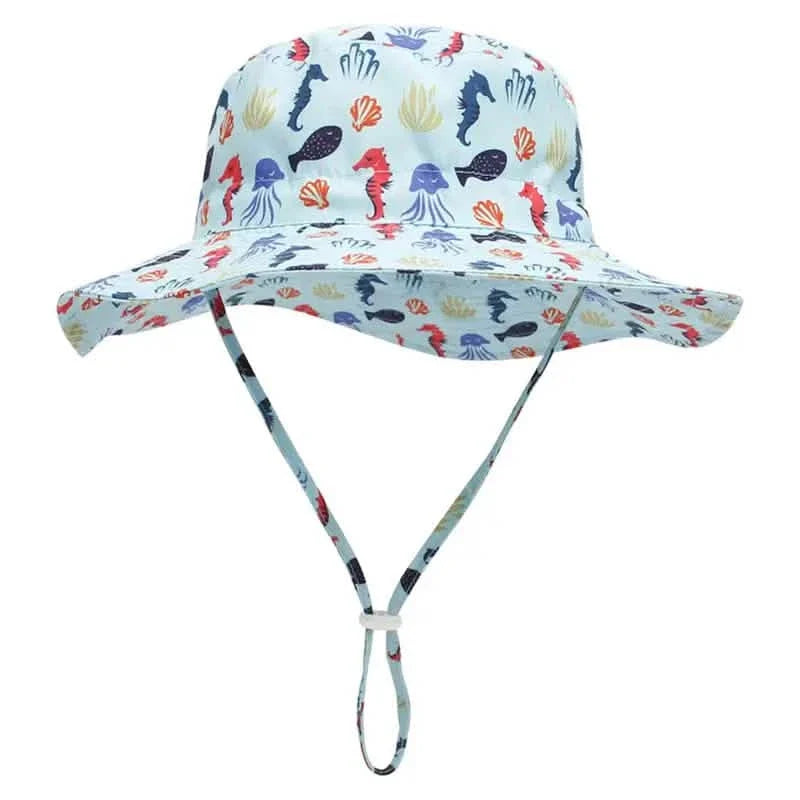 Summer Baby Anti UV Bucket Cap Blue Horse Kids' & Baby Clothing - Tophatter Daily Deals