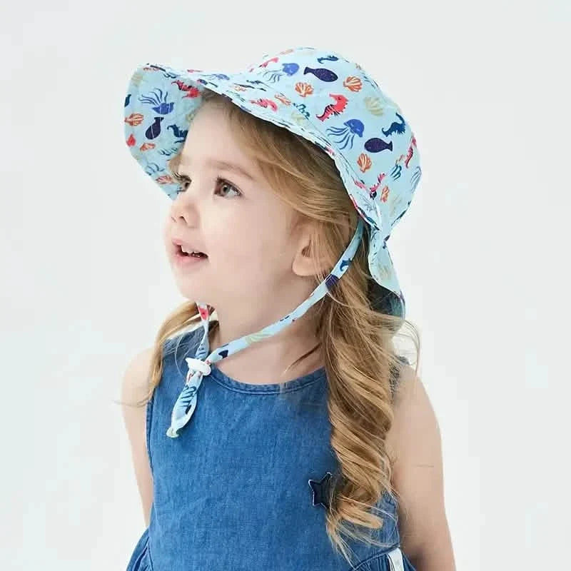 Summer Baby Anti UV Bucket Cap Kids' & Baby Clothing - Tophatter Daily Deals