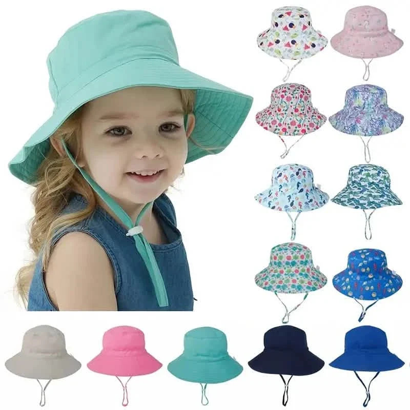 Summer Baby Anti UV Bucket Cap Kids' & Baby Clothing - Tophatter Daily Deals