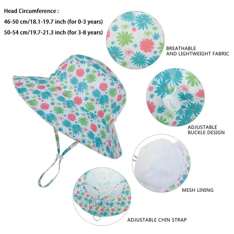 Summer Baby Anti UV Bucket Cap Kids' & Baby Clothing - Tophatter Daily Deals
