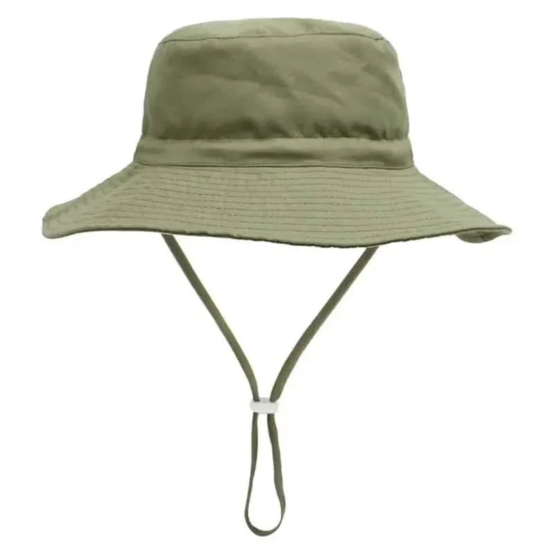 Summer Baby Anti UV Bucket Cap Military Green Kids' & Baby Clothing - Tophatter Daily Deals