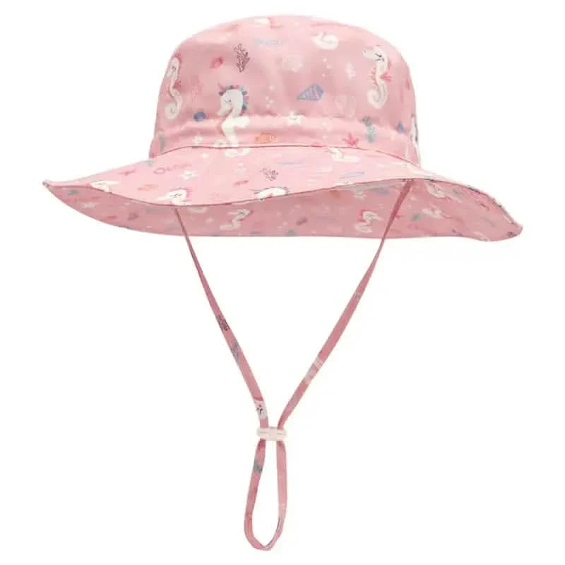 Summer Baby Anti UV Bucket Cap Pink Horse Kids' & Baby Clothing - Tophatter Daily Deals