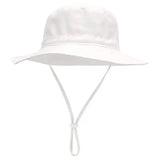 Summer Baby Anti UV Bucket Cap White Kids' & Baby Clothing - Tophatter Daily Deals