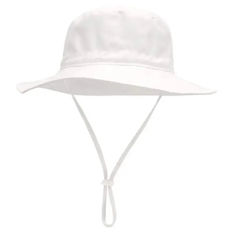 Summer Baby Anti UV Bucket Cap White Kids' & Baby Clothing - Tophatter Daily Deals