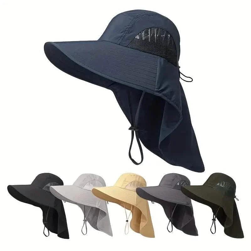 Summer Beach Neck Sunscreen Hat Outdoor Recreation - Tophatter Daily Deals