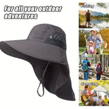 Summer Beach Neck Sunscreen Hat Outdoor Recreation - Tophatter Daily Deals