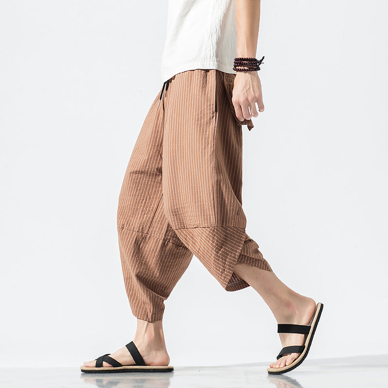 Summer Men Casual Hip Hop Trousers Khaki Pants - Tophatter Daily Deals