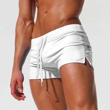 Summer Men Fashion Swimwear Swimming Trunks White Men's Bottoms - Tophatter Daily Deals
