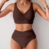 Summer Sexy Bikinis Push Up Swimsuits Brown Swimwear - Tophatter Daily Deals