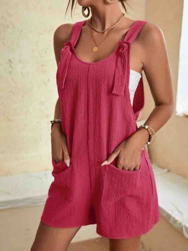 Casual Summer Short Rompers Jumpsuit - Tophatter Daily Deals