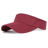 Summer Sun Protection Adjustable Sun Hat Burgundy Hats - Tophatter Daily Deals
