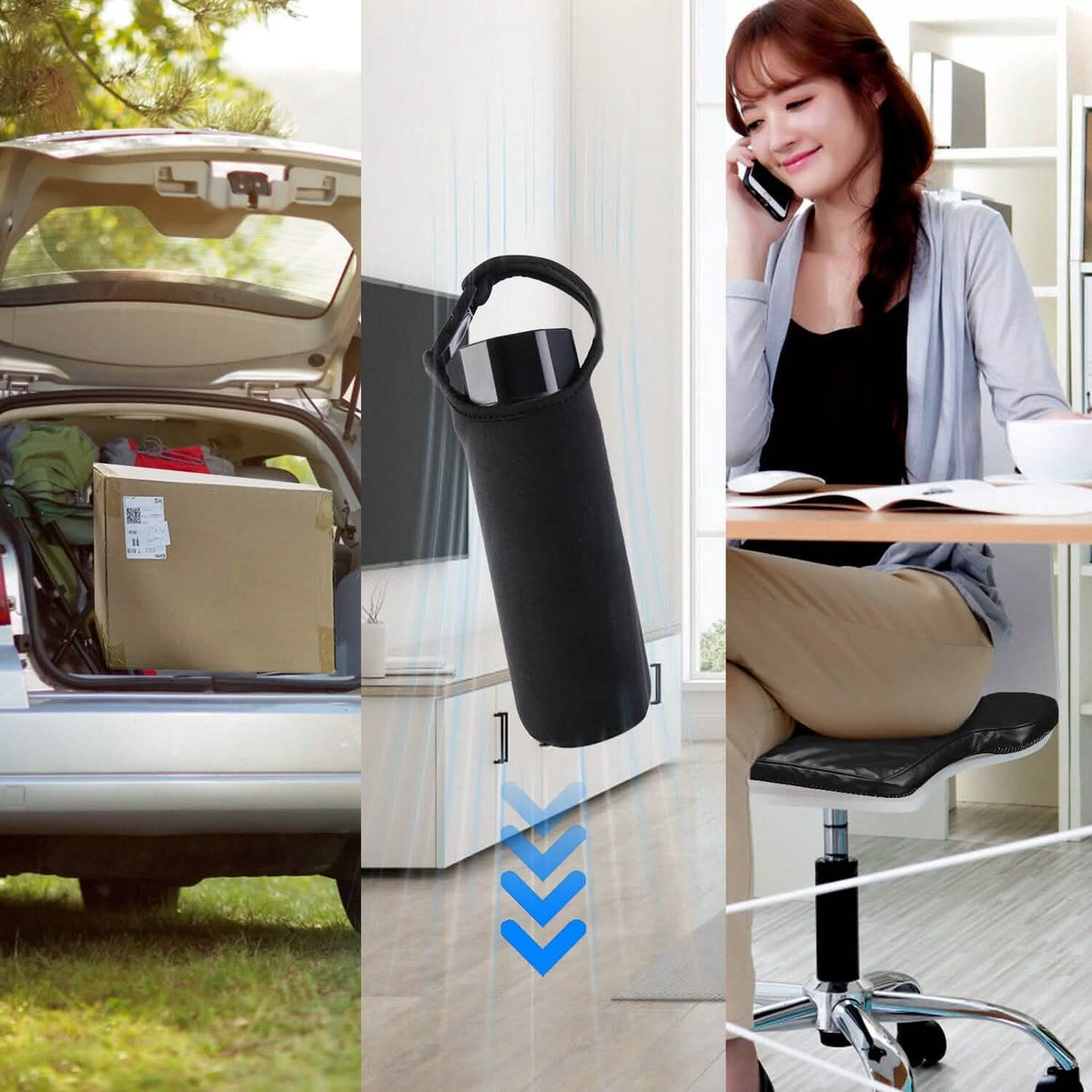 Summer Water Cooling System Seat Cushion with Fans 3 Speeds Automotive - Tophatter Daily Deals