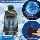 Summer Water Cooling System Seat Cushion with Fans 3 Speeds Automotive - Tophatter Daily Deals