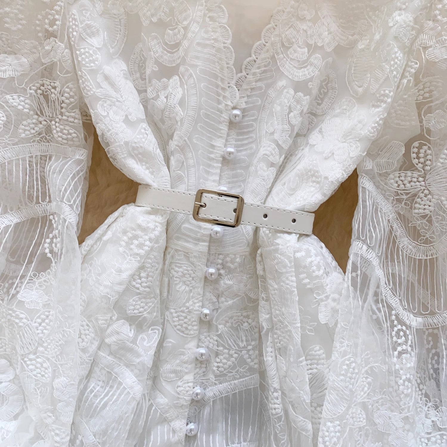 Summer White Lace Embroidery Flower Mini Party Dresses Mini Dresses - Tophatter Daily Deals