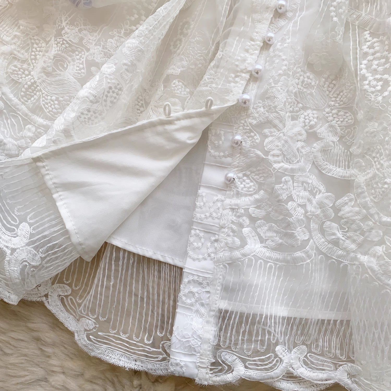 Summer White Lace Embroidery Flower Mini Party Dresses Mini Dresses - Tophatter Daily Deals