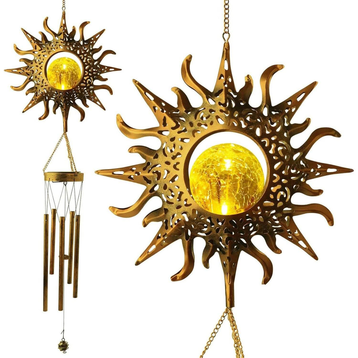 Sun Solar Wind Chimes Garden & Patio - Tophatter Daily Deals