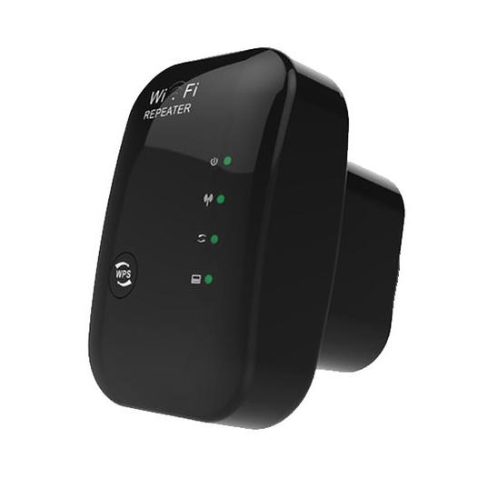 Super Boost WiFi Repeater Black Wi-Fi Repeater - Tophatter Daily Deals