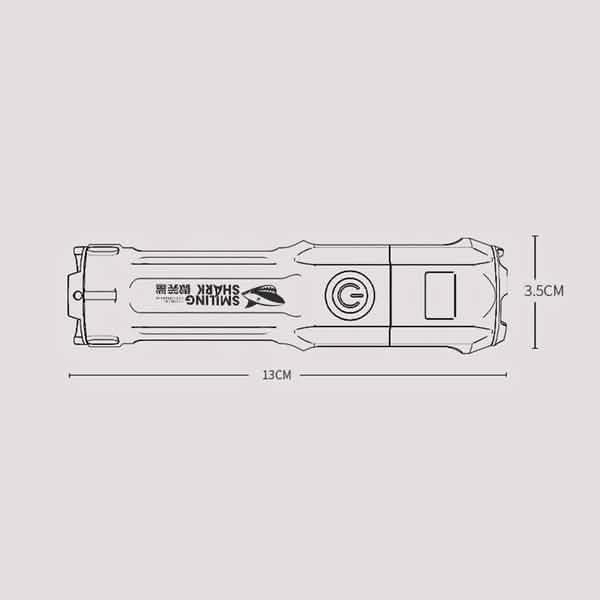 Super Bright ABS Strong Light Focusing Led Flashlight Outdoor Recreation - Tophatter Daily Deals