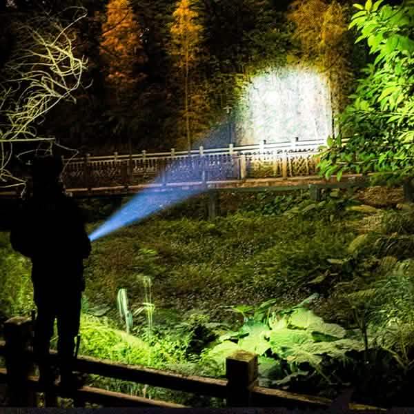 Super Bright ABS Strong Light Focusing Led Flashlight Outdoor Recreation - Tophatter Daily Deals
