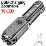 Super Bright ABS Strong Light Focusing Led Flashlight Outdoor Recreation - Tophatter Daily Deals