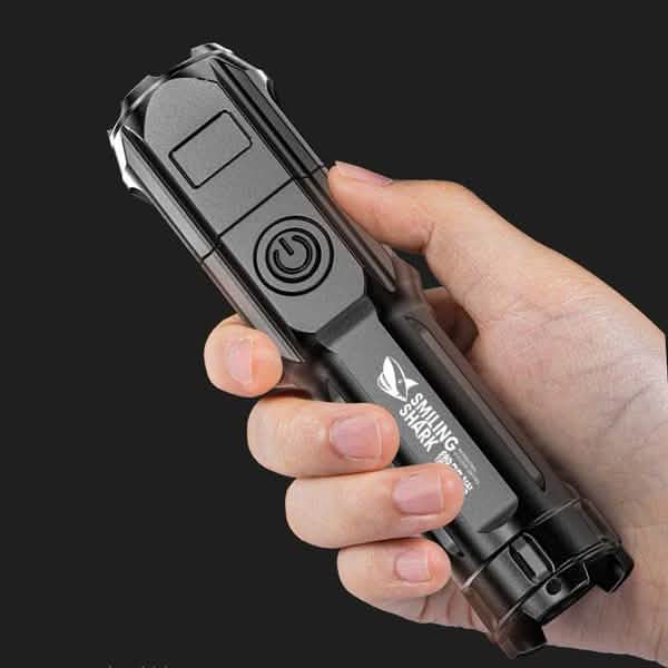 Super Bright ABS Strong Light Focusing Led Flashlight Outdoor Recreation - Tophatter Daily Deals