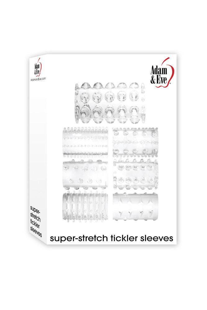 Adam & Eve - Super Stretch Tickler Sleeves - Clear - 6 PC Sex Toy - Tophatter Daily Deals