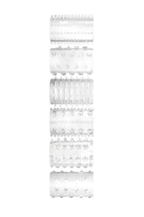 Adam & Eve - Super Stretch Tickler Sleeves - Clear - 6 PC Sex Toy - Tophatter Daily Deals