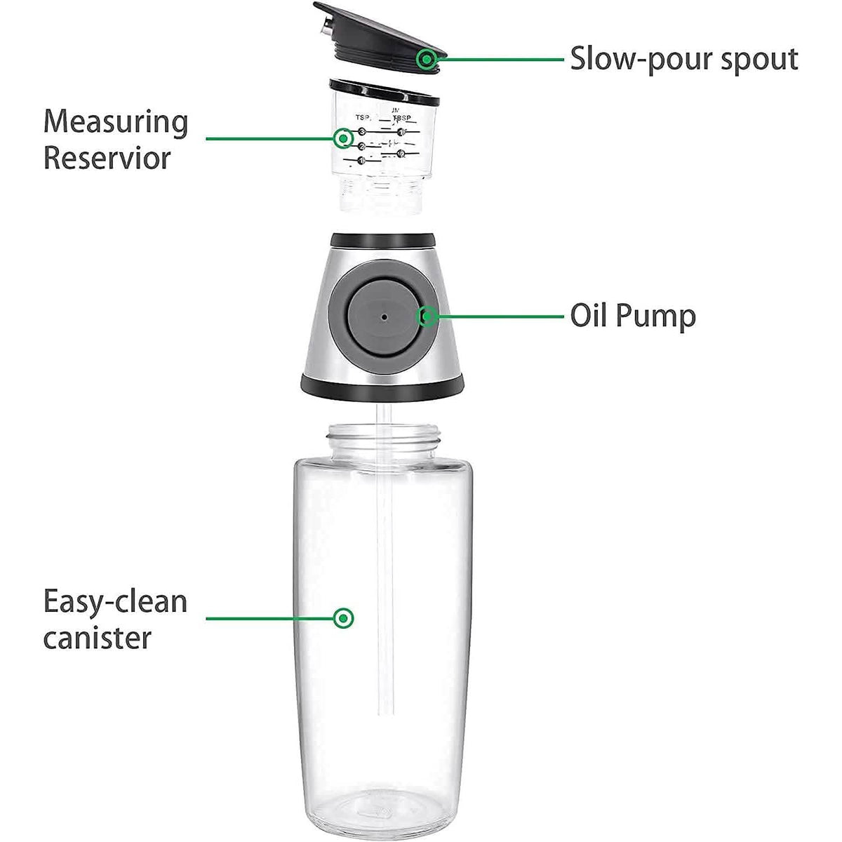 Superior Glass Oil and Vinegar Dispenser Kitchen Tools & Gadgets - Tophatter Daily Deals