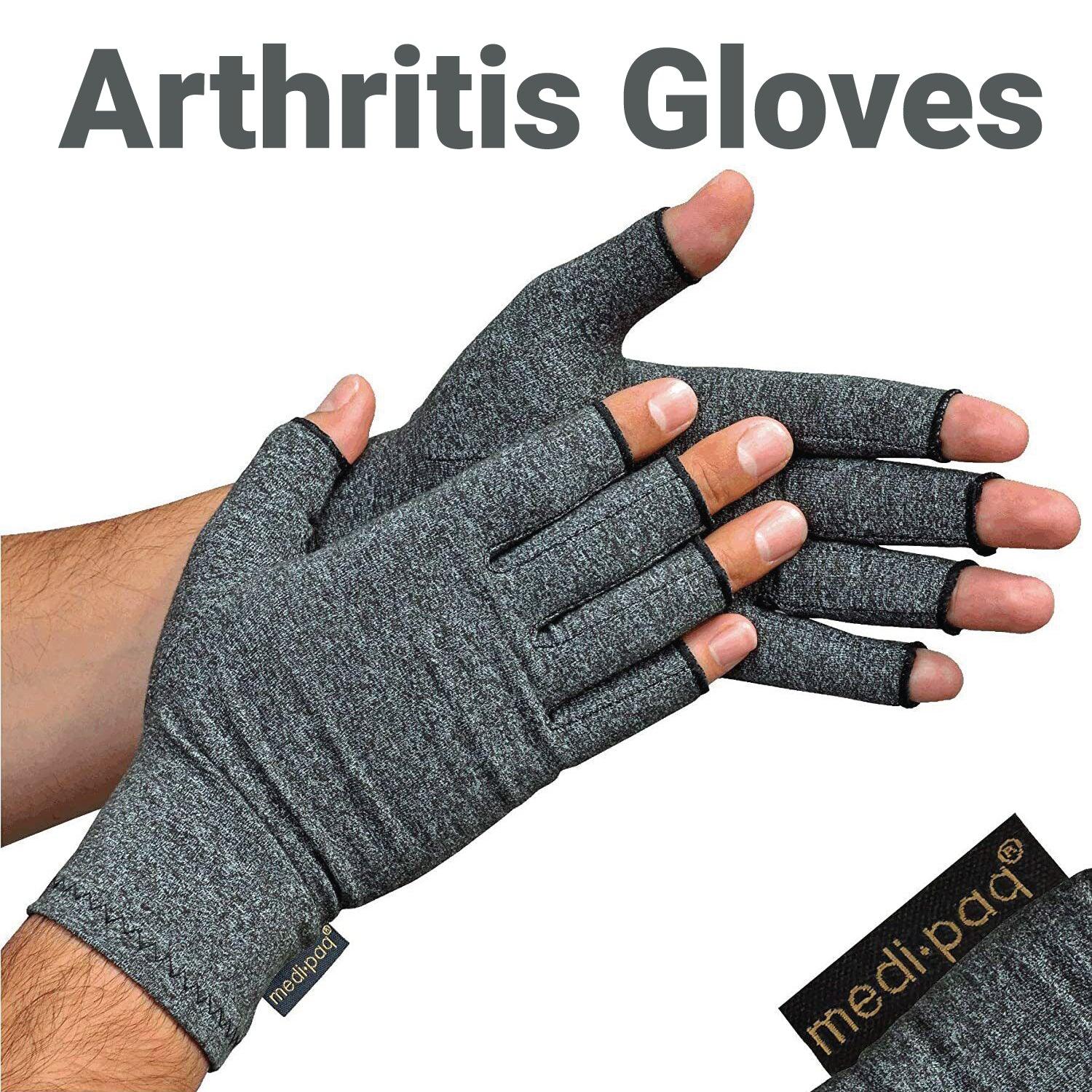 Compression Gloves for Arthritis - Fingerless Pain Relief Arthritic Hands Rheumatoid Anti Arthritis Elastic Gloves Gloves - Tophatter Daily Deals