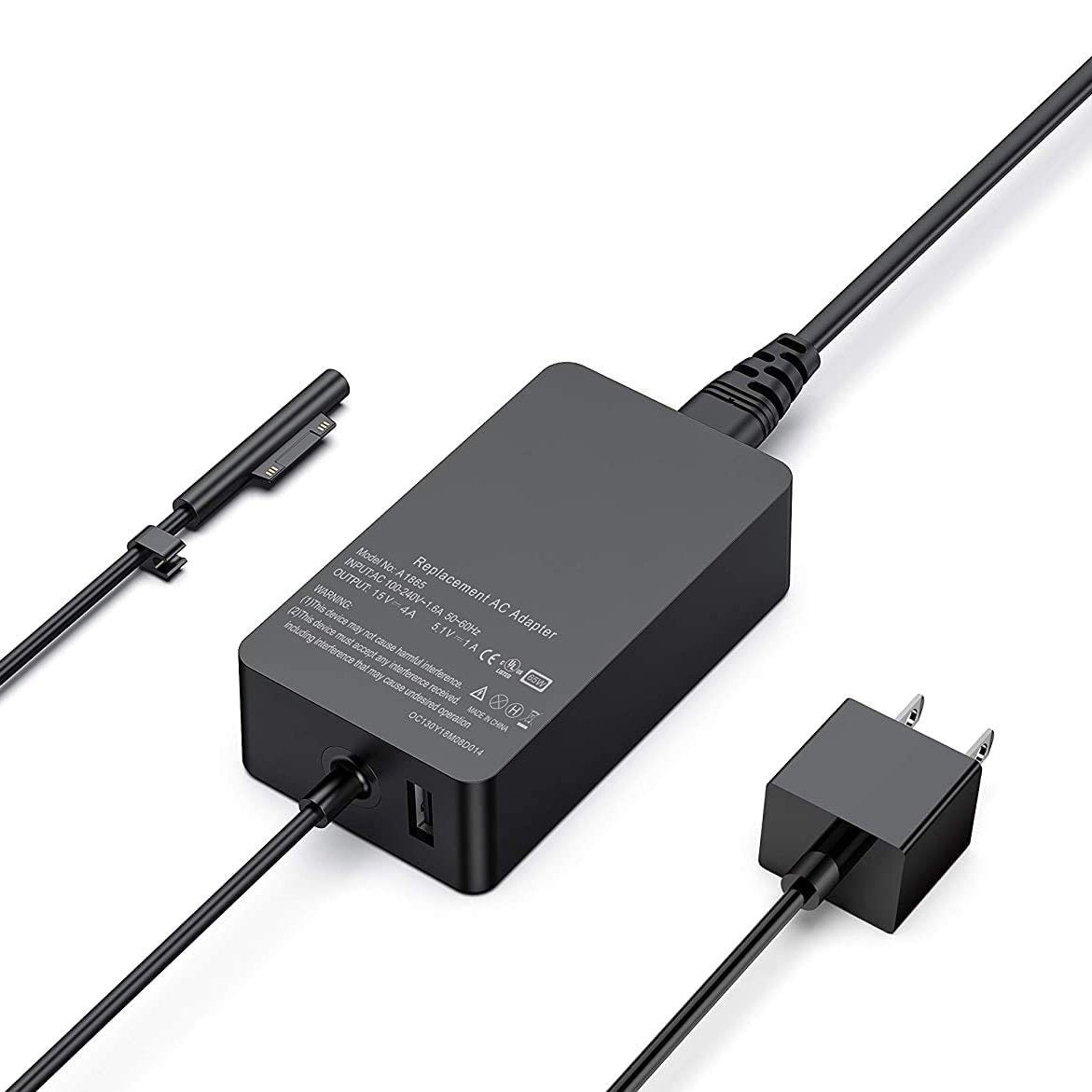 Surface Pro Charger 65W for Surface Pro 3/4/5/6/7 Charger - Tophatter Daily Deals
