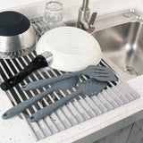 Surpahs over the Sink Multipurpose Roll-Up Dish Drying Rack Kitchen Storage - Tophatter Daily Deals