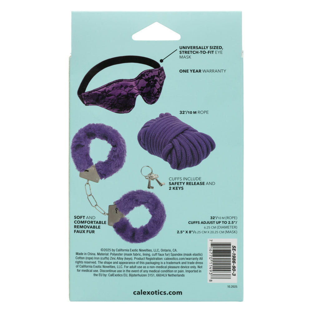 Pleasure Kits Indulgent Collection (Purple) – Luxury Restraint Kit > Bondage Gear > Restraints - Tophatter Daily Deals