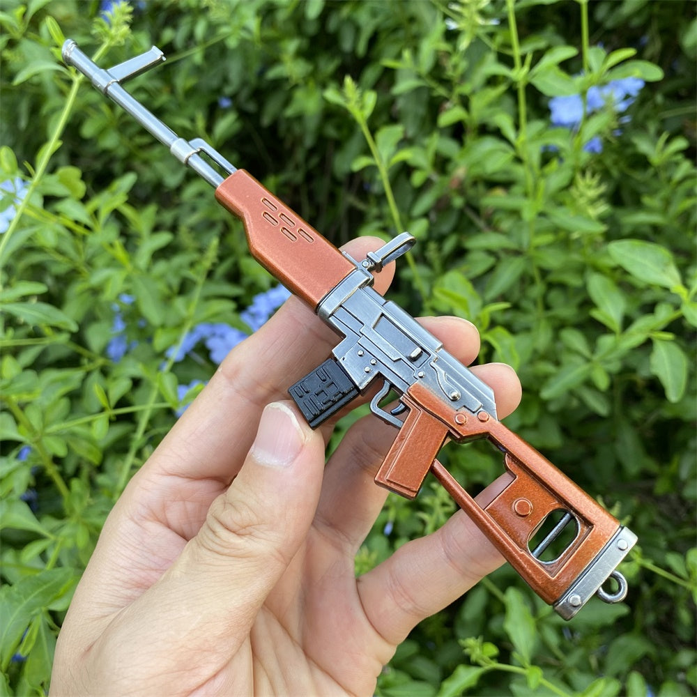 Miniature Metal SVD Dragunov Sniper Rifle 17CM/6.7" - Tophatter Daily Deals