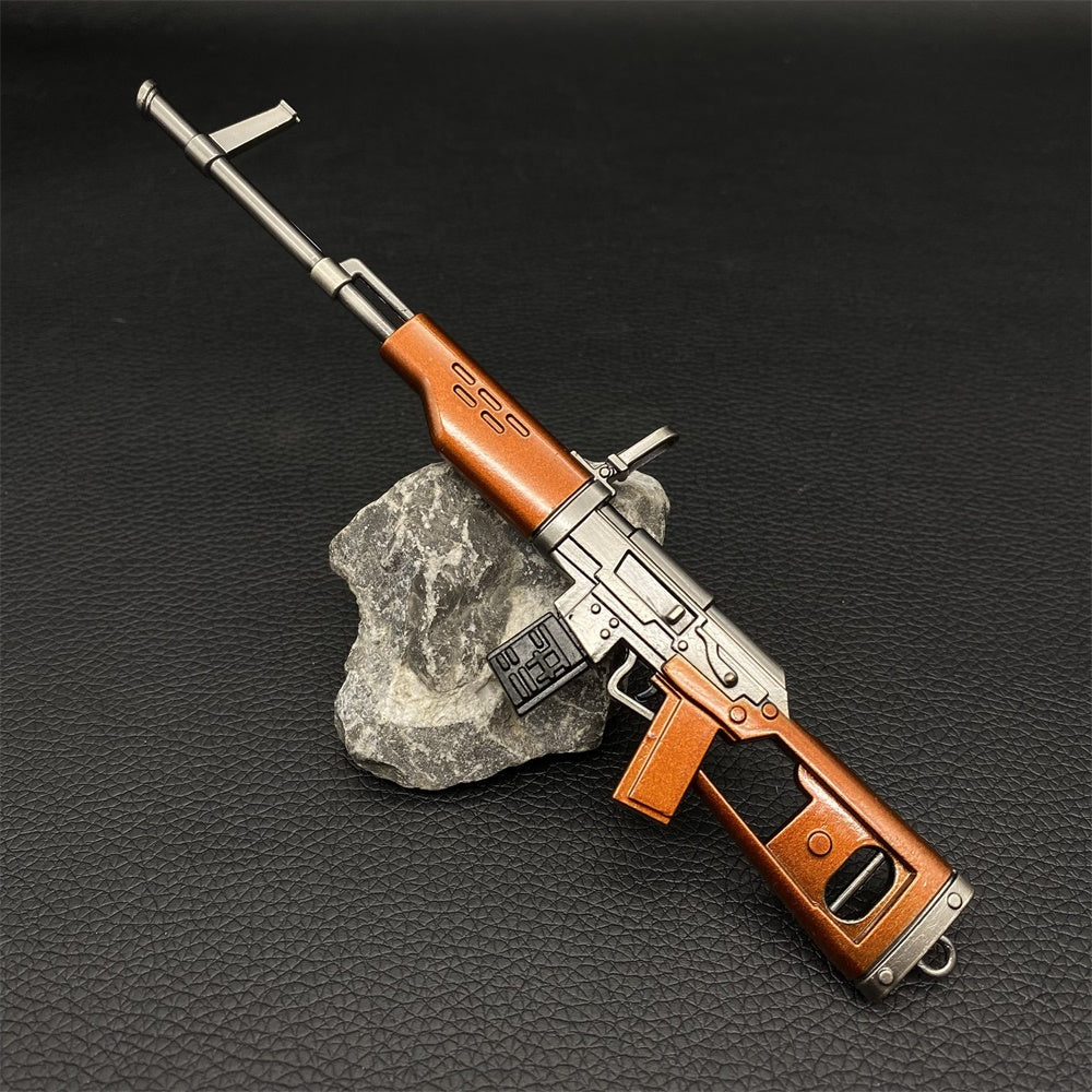 Miniature Metal SVD Dragunov Sniper Rifle 17CM/6.7" - Tophatter Daily Deals