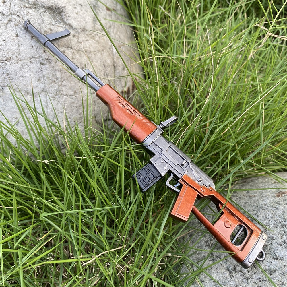 Miniature Metal SVD Dragunov Sniper Rifle 17CM/6.7" - Tophatter Daily Deals