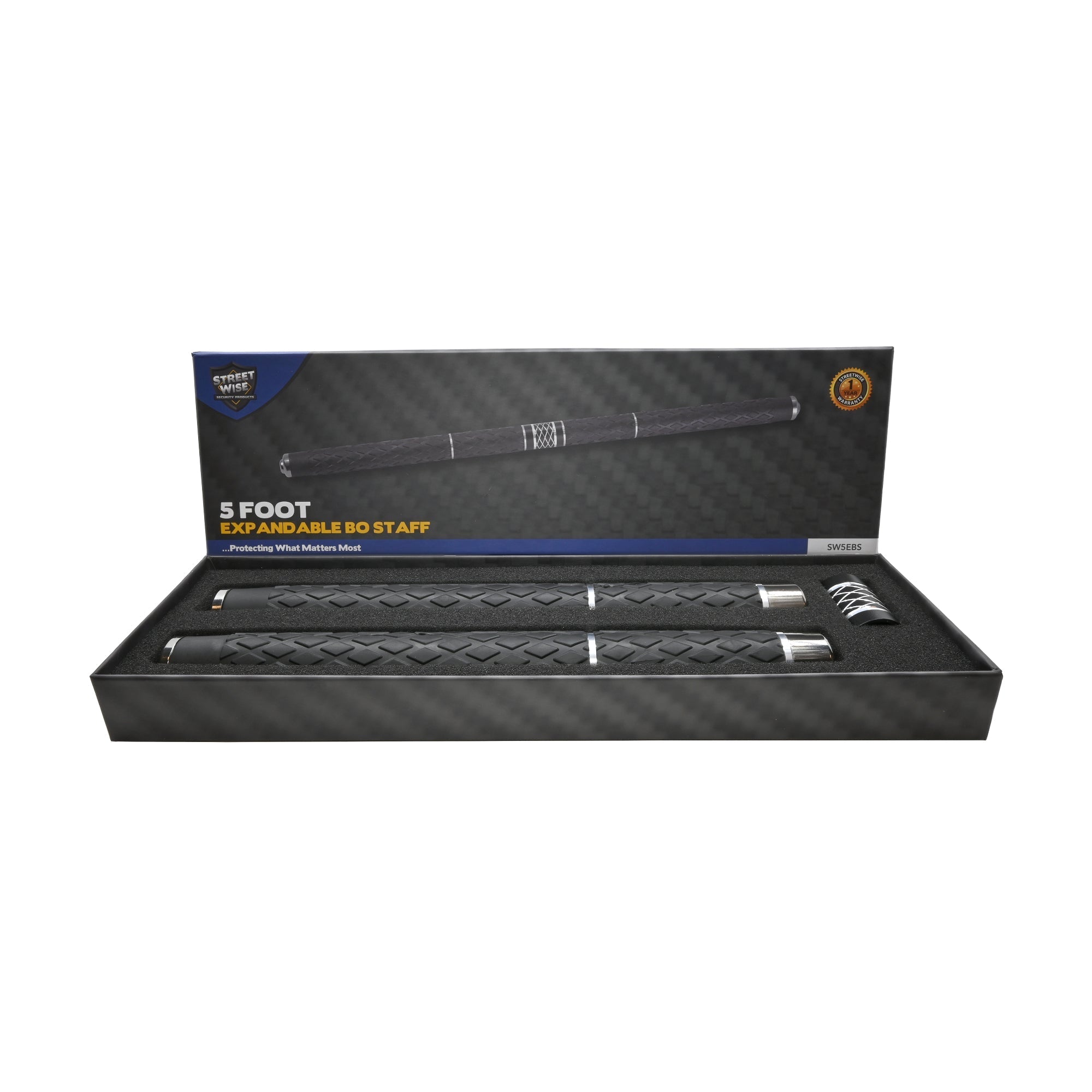 Expandable 5' Bo Staff Baton - Tophatter Daily Deals