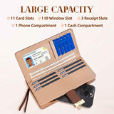 Sweet Cute Women's Long Leaf Bifold Wallet Handbags & Wallets - Tophatter Daily Deals