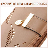 Sweet Cute Women's Long Leaf Bifold Wallet Handbags & Wallets - Tophatter Daily Deals